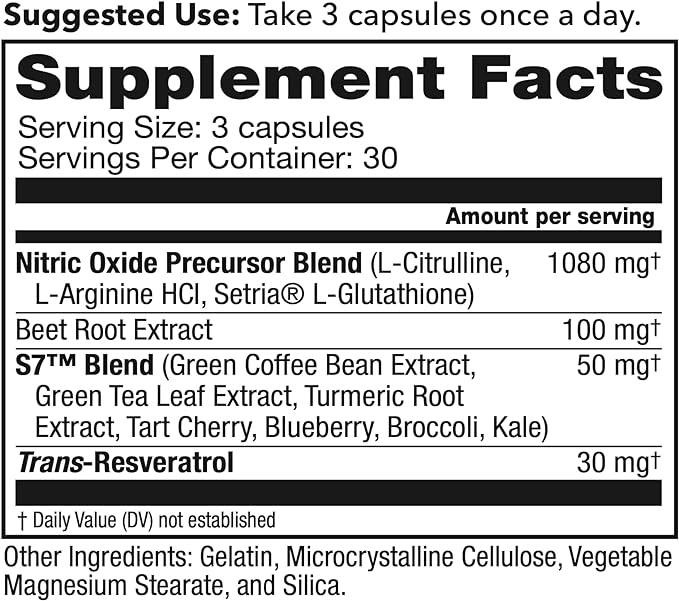 BloodFlow-7 Supplement facts