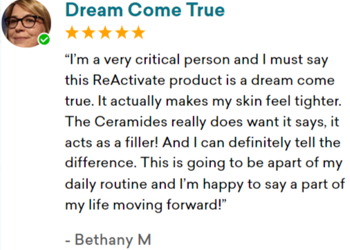 Reactivate Skin Care Supplement Customer Reviews